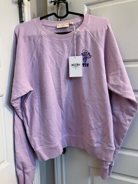 Roller Rabbit Exclusive Austin Texas Crewneck Sweatshirt in Lavender Size Small